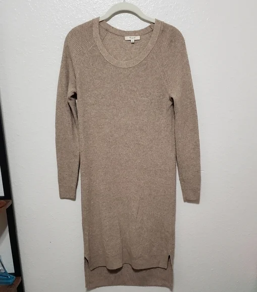 MADEWELL Dresses Madewell Side Slit Sweater Dress, Size XS